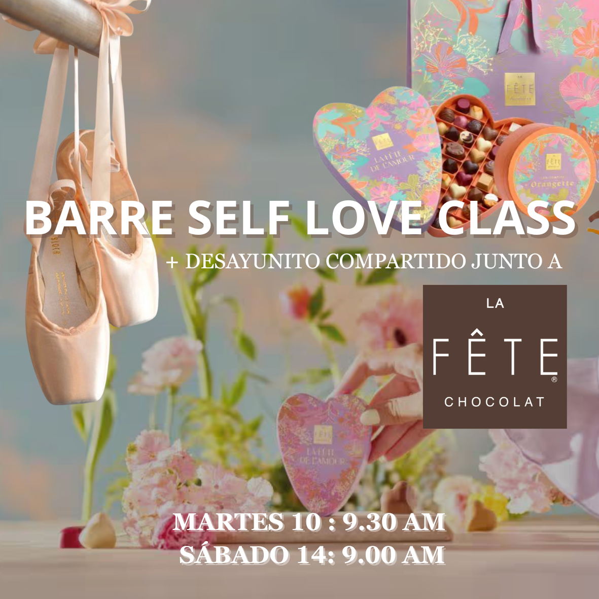 BARRE SELF LOVE CLASS BY LA FETE - MARTES 10 9.30 AM